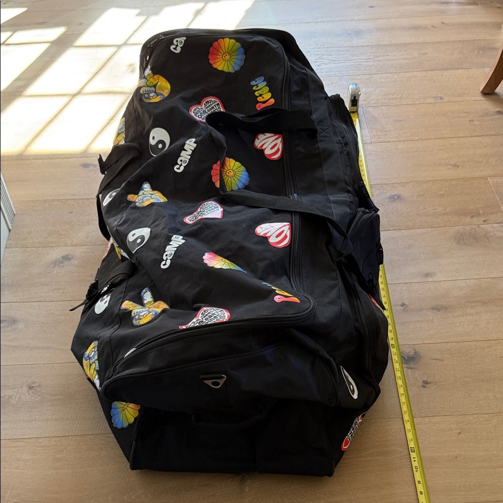Giant Black Kids Camp Duffel Bag